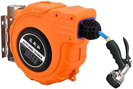 Automatic Rewind Wall-Mounted Garden Hose Reel for Car Washing and Watering Plants