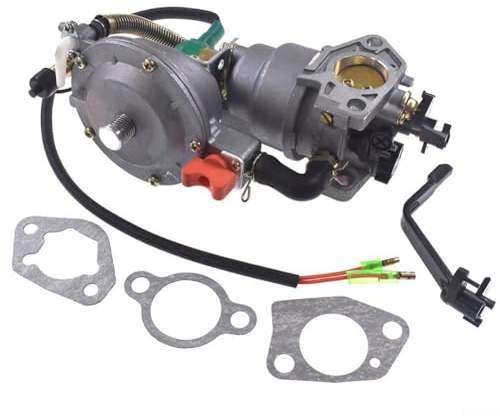Zeroupshop Carburatore doppio del combustibile per il generatore XP10000EH 18HP 10000W con disegno resistente per GPL e gas naturale