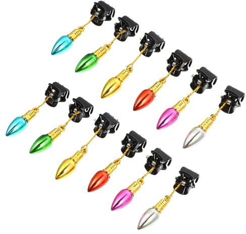 BESPORTBLE 24 Piezas Adorno de Pinzas para Barba, Adornos Vello Facial, Plástico, Fácil de Colocar y Reutilizable, para Barba y Vello Facial, Decoración Navideña Color Color Aleatorio