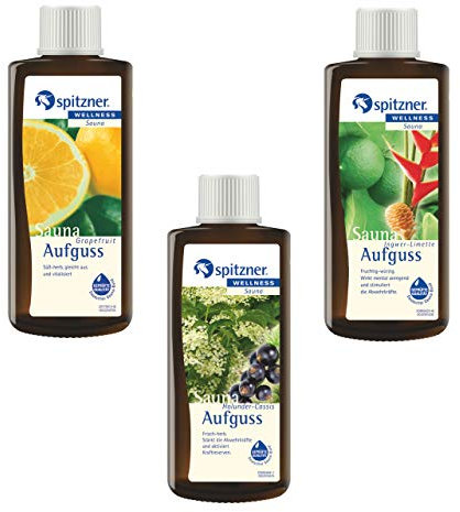 spitzner Saunaaufguss Vorteilspack 3er Grapefruit Holunder Ingwer je 190ml