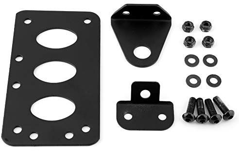 Qiilu Support de Plaque d 'immatriculation de Moto Universelle, Support de Cadre de Plaque d ' immatriculation de Montage latéral rétro(B)