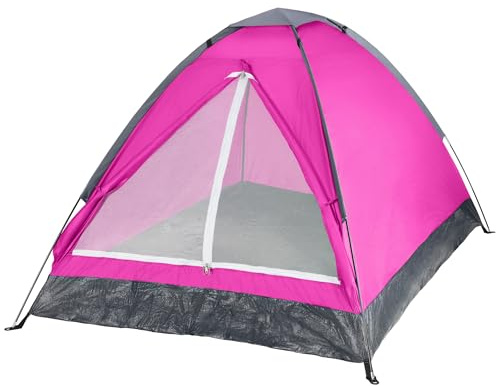 2-Personen-Campingzelt - Inklusive Regenfliege und Tragetasche - Leichtes Outdoor-Zelt für Rucksackreisen, Wandern oder Strand von Wakeman Outdoors