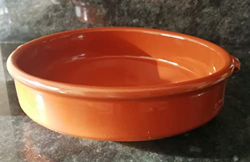 OFERTA CAZUELA DE BARRO DE CERÁMICA ARTESANAL DEL PAÍS 25CM. Producto de NOVEDAD. Hecho a mano en España. ENVÍO GRATIS. ARTESANOS LOCALES. Biosa.
