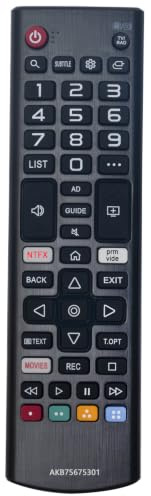 AULCMEET AKB75675301 Mando a distancia Reemplazo para 2018 2019 Smart LED TVs 43UM7300AUE 43UM7300PUA 43UM7310PUA 49UM7300PUA 50UM7300AUE 50UM7300PUA 50UM7310PUA 65UM7300PUA 70UM7350PUA