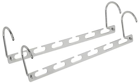 luckxuan Wäscheständer/Wäschetrockner Kleiderbügel Organizer Multifunktions-Metallraumsparende Closetrack-Falten-Metall-Trockengestell Clothes Drying Rack