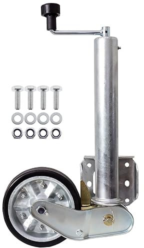 The Drive | Anhänger Stützrad 500KG | vollautomatik | Ø 60mm Rohr mit Anbauflansch | inkl. Anbausatz | Schwerlast mit erhöhter Tragfähigkeit | perfekt für Anhänger, Wohnwagen, Trailer