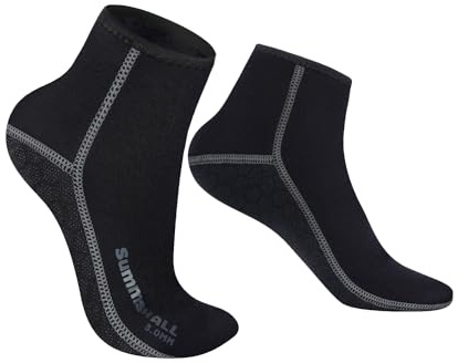 Summshall Calzini in Neoprene, 3MM Calze Neoprene Calzini Neoprene per Uomo Donna per Immersioni, Nuoto, Sport Acquatici