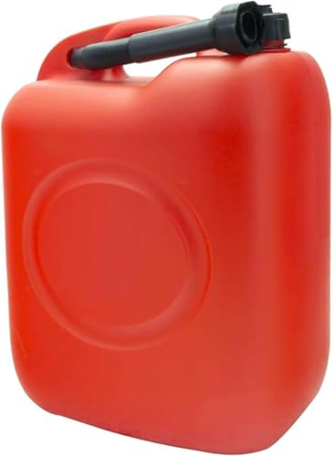 Tanica Multiuso con Tappo e Beccuccio - Disponibile 5 Litri, 10 Litri, 20 Litri - Contenitore per Benzina, Diesel e Carburanti - Plastica HDPE Resistente Agenti Chimici e alte Temperature (5 LITRI)