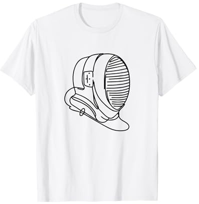 Casco de esgrima Dibujo Equipo de esgrima Camiseta