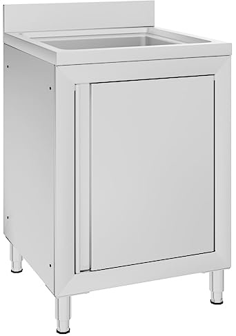 Willood Gastro-Spülenunterschrank 60x60x96 cm Edelstahl