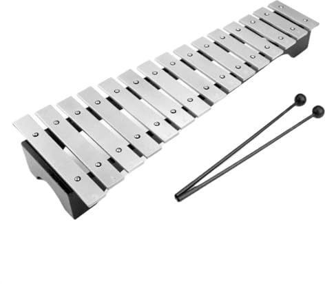 Xylophon Kit 15-ton Xylophon Student Aluminium Platte Xylophon Stahl Platte Metall Percussion Instrument