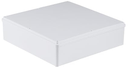 30,5 x 30,5 x 7,6 cm, scatola di giunzione in plastica PVC antipolvere impermeabile IP65 con guarnizione, scatola di giunzione universale per progetti fai da te per recinzione elettrica esterna