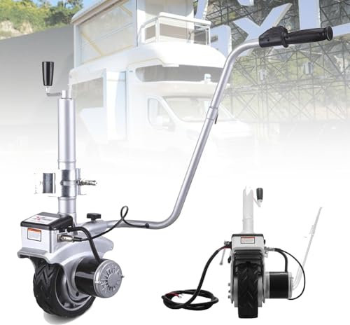 URJWAN Elektrischer AnhäNger-Mover 2270 Kg AnhäNger-Dolly Mit Tragkraft, Motorisiertes Camper-Trolley-Kit Mit Fernbedienung, WohnwagenanhäNger Mit BootsanhäNger FüR Jedes GeläNde