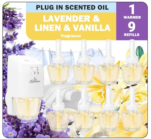 SCENTORINI Plug In Air Fresheners Refills Suitable for Air Wick & Glade Air Freshener Refills, 9+1 Packs