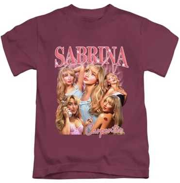 Vintage 90's Style Sabrina Carpenter Tee T-Shirt Funny Unisex T Shirt Top Maroon