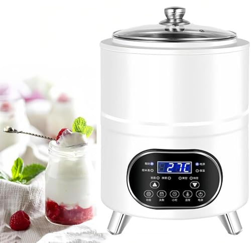 TUPOSTAR Machine à Fermentation De Yaourt, Machine à Yaourt Automatique 400 W, avec ContrôLe De La DuréE Et De La TempéRature, YaourtièRe Probiotique, pour Yaourt, Fromage,Blanc,12L