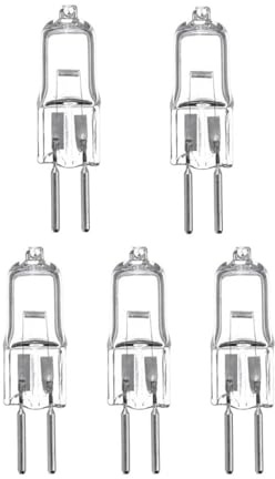 eufeifeiegds 5-Piece AC 12V 35W 50W G5.3 Light Bulbs JC Bi-Pin Base 35 50 Watt 12 Volt Lamp(12V 20W)