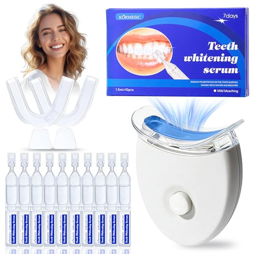 10 Piezas Gel blanqueador,Incluye dos bandejas,Kit blanqueamiento dental,Blanqueamiento efectivo,Eliminar las Manchas Dentales,Resultados rápida y efectiva,blanqueamiento Suav