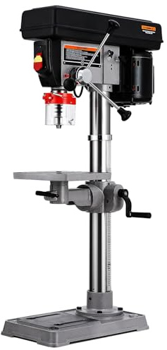 GAOMON 13 Benchtop Drill Press, Tabletop Drilling Machine, Cast Iron Bench Drill Press with 0-45° Tilting Worktable, 7.5 Amp 120V, Variable Speed 288-3084 RPM for Wood & Metal