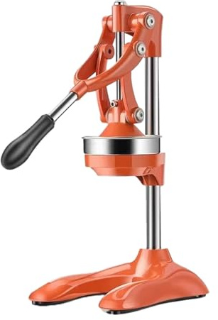 Extractor manual de zumo de acero inoxidable, exprimidor manual con estructura transversal y triangular, fácil de limpiar para uso doméstico y comercial