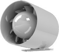 Kanal Rohrventilator Rohreinschub Einschublüfter Abluft Zuluft Lüfter Rohr Ventilator leise aRc Ø 100 mm 10 cm Rohrlüfter Rohreinschubventilator Kanallüfter Badlüfter