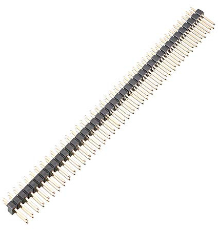 sourcing map 2,54 mm Zweireihig 2x40 80 Stift Stecker 12 Stück | Gerade Stift Leiste 100mm