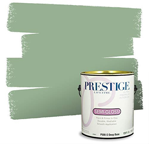 PRESTIGE Paints Interior Paint and Primer In One, 1-Gallon, Semi-Gloss, Comparable Match of Sherwin Williams* Nurture Green*