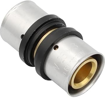 Pipetec Pressfitting Kupplung 26x3 mm Verbinder TH Kontur Verbundrohr, DVGW, TH-Profil
