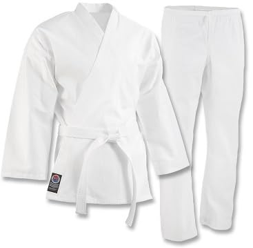 PROFORCE 5oz. Ultra Lightweight Karate Uniform/Gi, White, 1