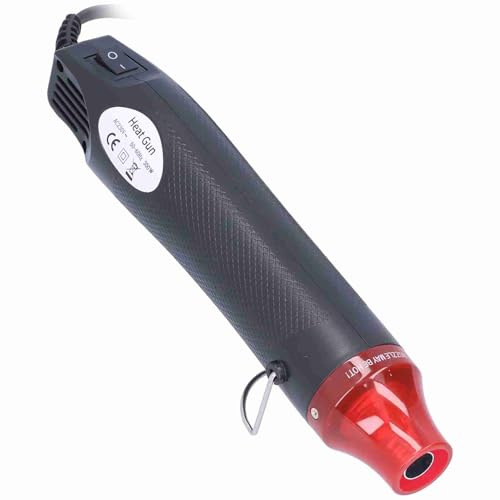 Mini Heißluftgebläse Tragbar Praktisch Robust Tragbar Effiziente Hand-Heißluftpistole für DIY Prägen Schrumpfverpackung PVC/Trocknen von Farbe Prägen 300W 200° in Sekunden(European standard 230V)