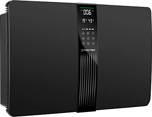 TROTEC Luftreiniger AirgoClean 145 E – HEPA Filter für Allergiker – Räume bis 40 m²/100 m³, Luftfilter entfernt 99,97% aller Partikel, Gebläsestufen 3 mit Turbo-Modus, Timer, Fernbedienung, schwarz