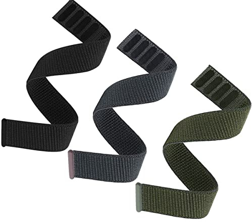 Olytop Fenix 6/Fenix 5/Instinct/EPIX Gen 2 Watch Bands, 22mm Hook & Loop Quick Dry Nylon Sport Wristband Replacement Strap for Garmin Fenix 7/6 Pro/Sapphire,Fenix 5 Plus Smartwatch