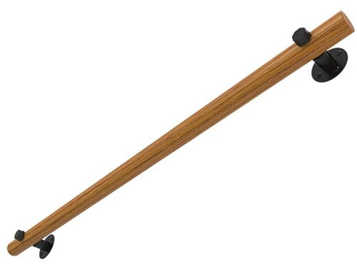 HUHJYUGE Handlauf für Treppen, Wandhandlauf, Treppen Handlauf Holz, Handlauf für Treppen Innen, Rutschfester Treppengeländer, für Eingänge, Rampen, Dachböden, Flure, Balkone (600cm)