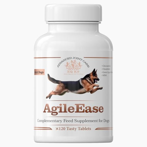 EQ K9 Dog Joint Supplement for Adult & Senior Dogs | 120 Tasty Tablets | Glucosamine, MSM, Chondroitin & Green Lipped Mussel | Hip & Joint Support | Relieves Arthritis & Supports Mobility