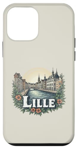 Retro Lille Paesaggio Vintage Souvenir Custodia per iPhone 12 mini