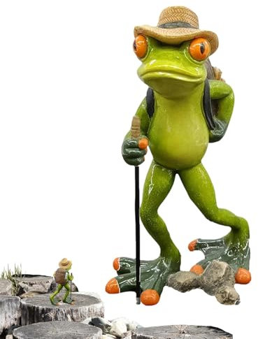 Décorations créatives en forme de grenouille en résine, petite figurine grimpante, décoration de table | Sculpture animale créative pour décoration d'intérieur avec sac pour salon et bibliothèque