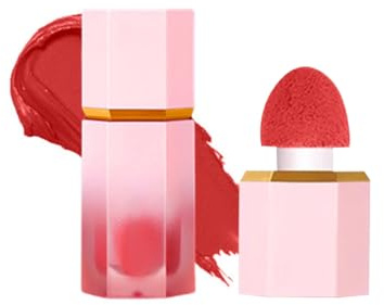 Blush Liquido, Texture Leggera Crema di Fard Liquido, Blush In Crema Leggero e Effetto Naturale, Fard Lunga Durata Altamente Pigmentato per Dewy Trucco