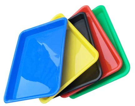 MOTHNUR 5 Piezas Bandeja de almacenamiento de plástico herramienta pequeño bandejas clasificadoras de organize portavasos Reutilizable Color Aleatorio