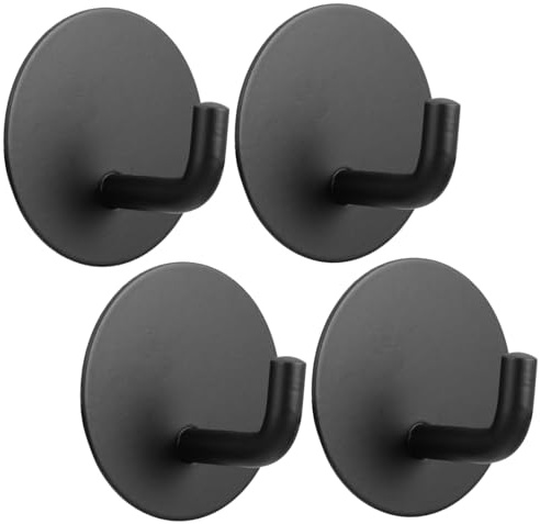 POPETPOP Crochets Muraux Acier Inoxydable Lot de Crochets Auto Adhésifs Résistants Corrosion pour Salle de Bain Cuisine Chambre Fixation Sans Percer Accroche Rangements Robusts et