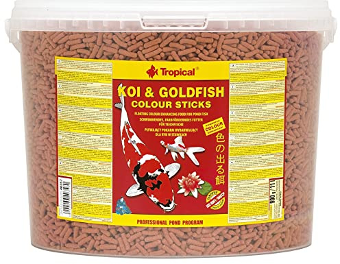 Tropical KOI&Goldfish Colour Sticks 11L / 900g - Sticks flotantes potenciadores del Color para Peces de Estanque