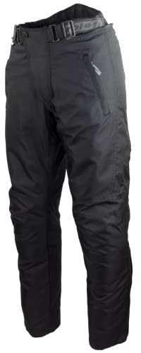Roleff Herren 451kxxxl Schwarze Motorradhose mit herausnehmbarem Thermofutter Protektoren und Weitenverstellung für Somme, Schwarz, 3XL Kurz EU