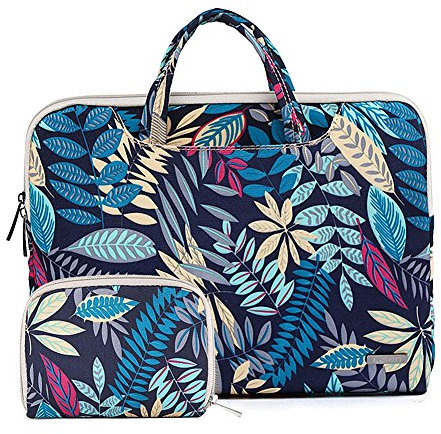 ZiXing 13.3 Pouce Housse en Toile pour Ordinateur Portable Sac pour PC Portable avec poignée de Transport & Side Pocket pour Macbook/Netbooks/Ultrabooks/iPad Pro Blue