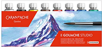 Caran d'Ache Gouache studio set 8 rör 10 ml