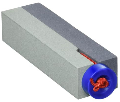 KAKURI Sickle Sharpening Stone Handheld Pocket Size, Garden Tool Sharpener, Small Whetstone Shaepening Tool for Sickle, Hoe, Weeder, Nata hatchet