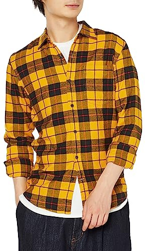 Amazon Essentials Men's Slim-Fit Long-Sleeve Flannel Shirt