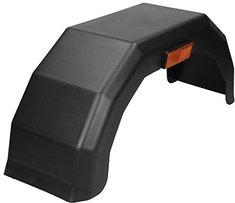 ECD Germany Parafango per Rimorchio 13 - 220 mm / 780 mm Passaruota Singola per Rimorchio Monoasse in Plastica PP Parafango per Le Ruote del Caravan o Camper Universale Antiurto