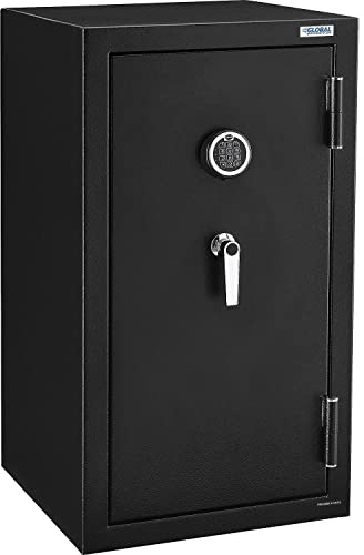 Global Industrial Burglary & Fire Safe Cabinet with Electronic Keypad Lock, 2 Hour Fire Rating, 6.4 Cu. Ft. Capacity, Steel Construction, 22W x 22D x 40H