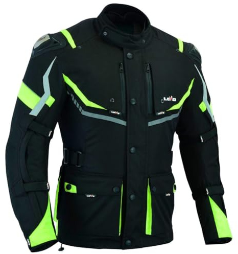 LOVO - Chaqueta Moto Tricapa 4 Estaciones Hombre - Chaqueta Moto Hombre con Protecciones Homologadas para Invierno y Verano - Cazadora de Alta Protección Longitud 3/4 - Funcionalidad y Seguridad Total