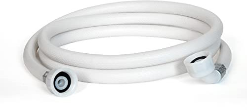 ELECTROHOGAR Toma Lavadora y Lavavajillas Color Blanco | Medidas desde 1,5M hasta 6M | Manguera Universal para Entrada de Agua | Rosca Estándar para Todas las Marcas | Fácil Instalación (2 m)
