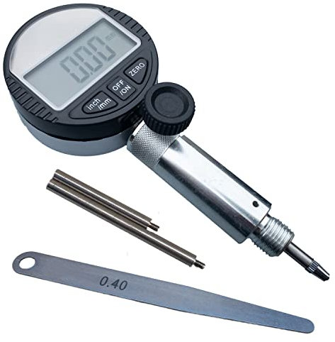 DASA-Tec Digitaler Zündzeitpunkt Einsteller mit Messuhr inkl. Fühllehre 0,4mm Messbereichserweiterung durchzusätzliche Verlängerung OT Zünduhr Zündpunkteinstellgerät